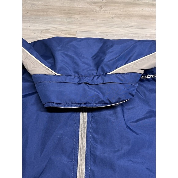 Vintage Reebok Windbreaker Sz M Full Zip Warm Up Blue‎ Gray Detroit Lions Colors - Picture 5 of 8